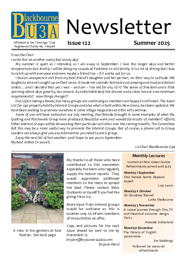Newsletter August 2025